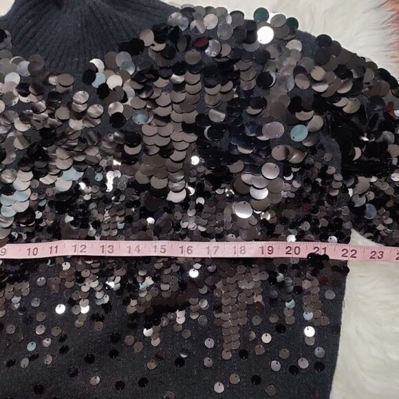 Los Angeles Atelier & Other Stories Wool Blend Sequin Turtleneck Sweater Large - Picture 11 of 13